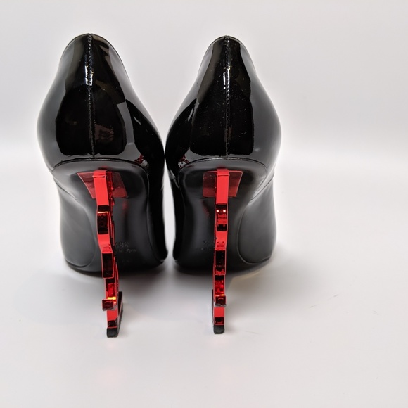 SOLD Saint Laurent Black and Red Opyum Heels - Picture 5 of 7